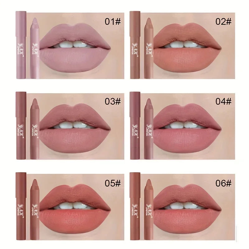 Nude Series Velvet Matte Waterproof Lipstick Pencil