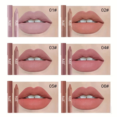 Nude Series Velvet Matte Waterproof Lipstick Pencil
