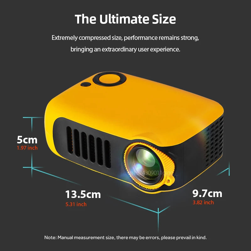 A2000 &ndash; Ultra Portable Mini Projector 1080P 4K HDMI
