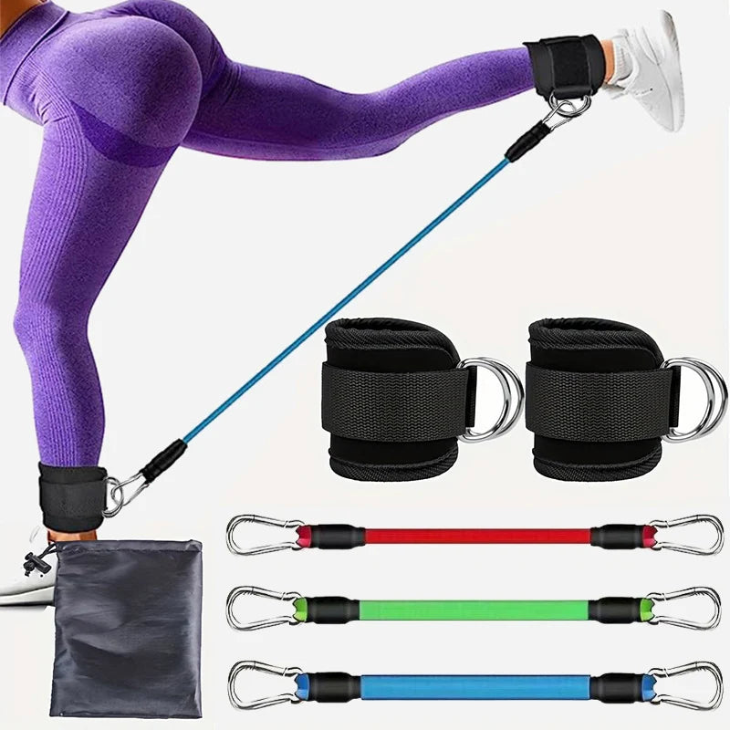 COYOCO Ankle Straps Resistance Bands - Yoga, Pilates &amp; Crossfit Home Gym