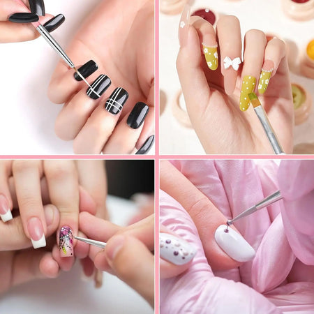 YIKOOLIN 15pcs Nail Paint Brushes Set &ndash; Nail Art Tools