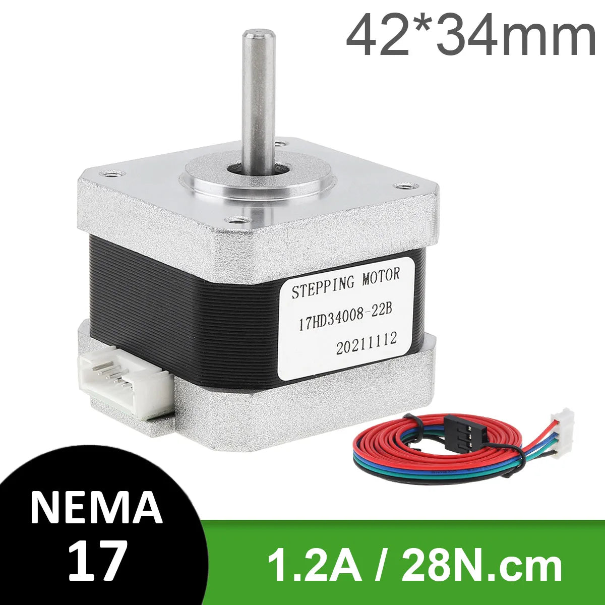 Nema 17 23 Stepper Motor Accessories &ndash; Exceptional Precision and Reliability Nema 17 1.2A 28N.cm / CHINA