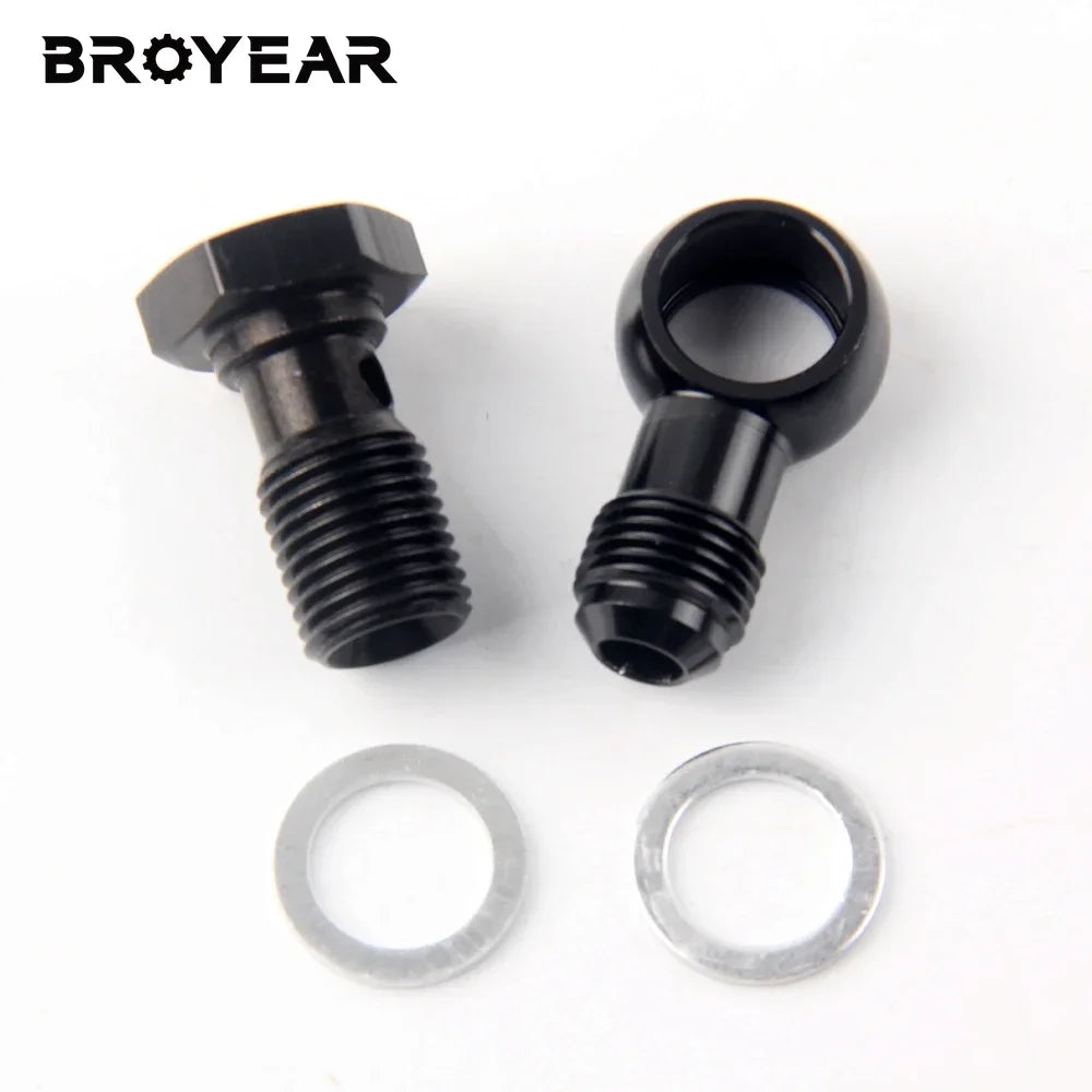6063 T6 Billet Aluminum Hydraulic Clutch Banjo Fitting M12-M18 by InterCyprus Trading Ltd