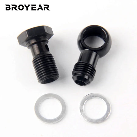 6063 T6 Billet Aluminum Hydraulic Clutch Banjo Fitting M12-M18 by InterCyprus Trading Ltd
