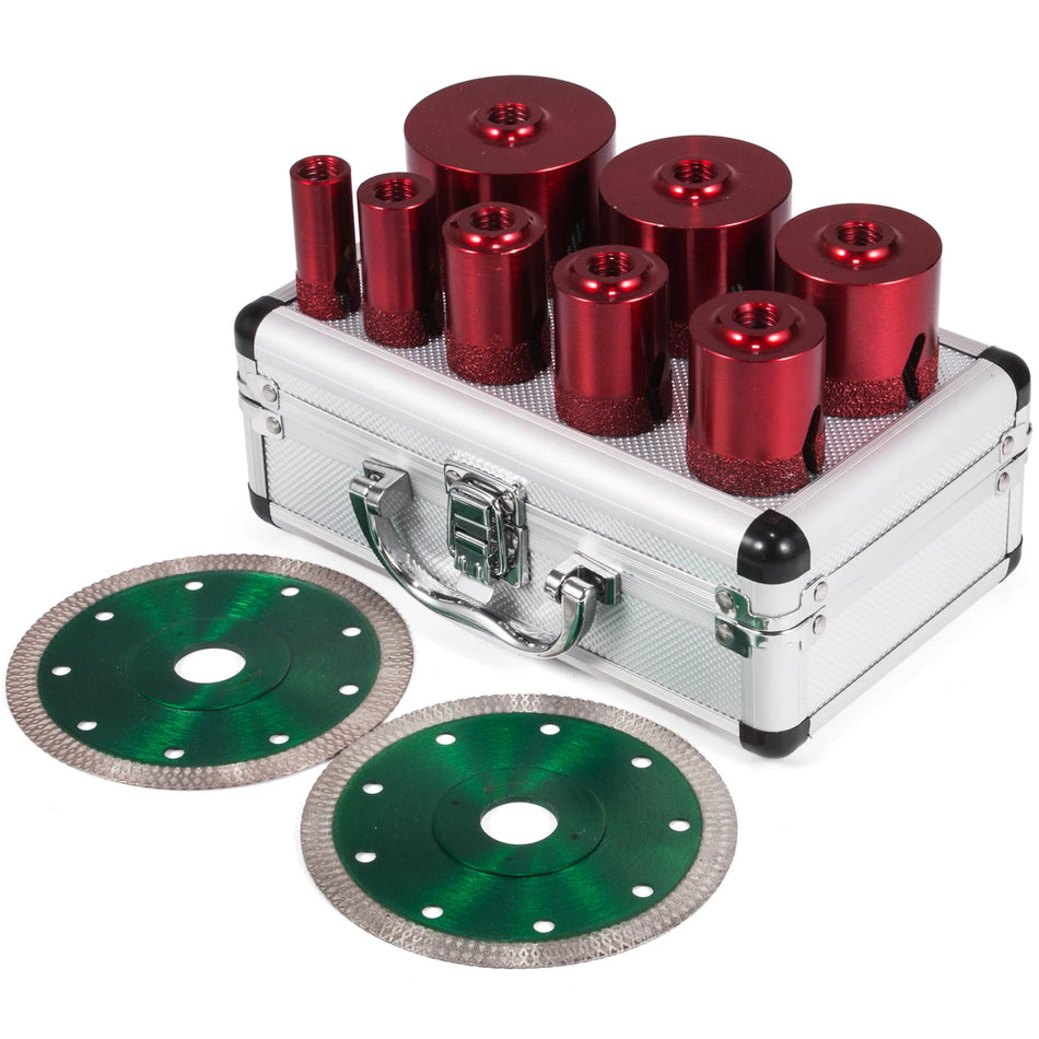 Diamandi auksaagide komplekt 8 kuni 10 tk M14 graniit, marmor, plaat