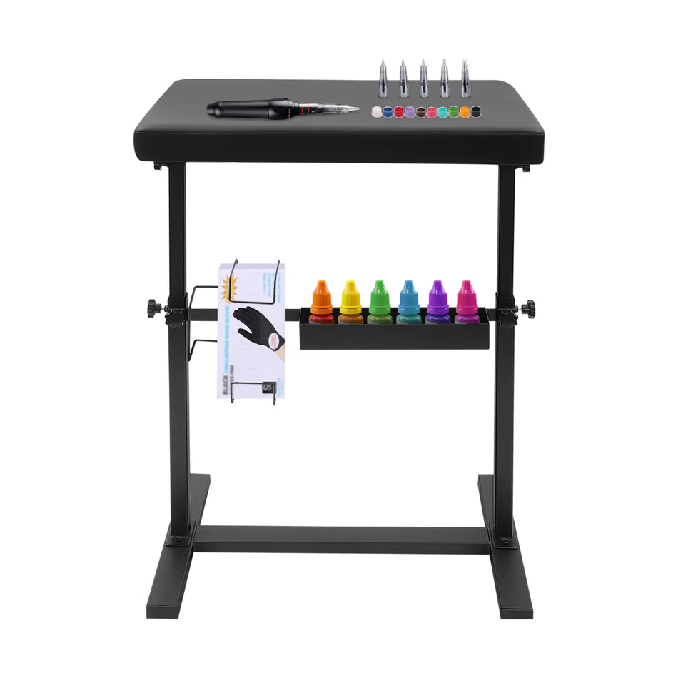 Siyah Dövme Kol Dayama Standı Yükseklik ve Açı Ayarlanabilir