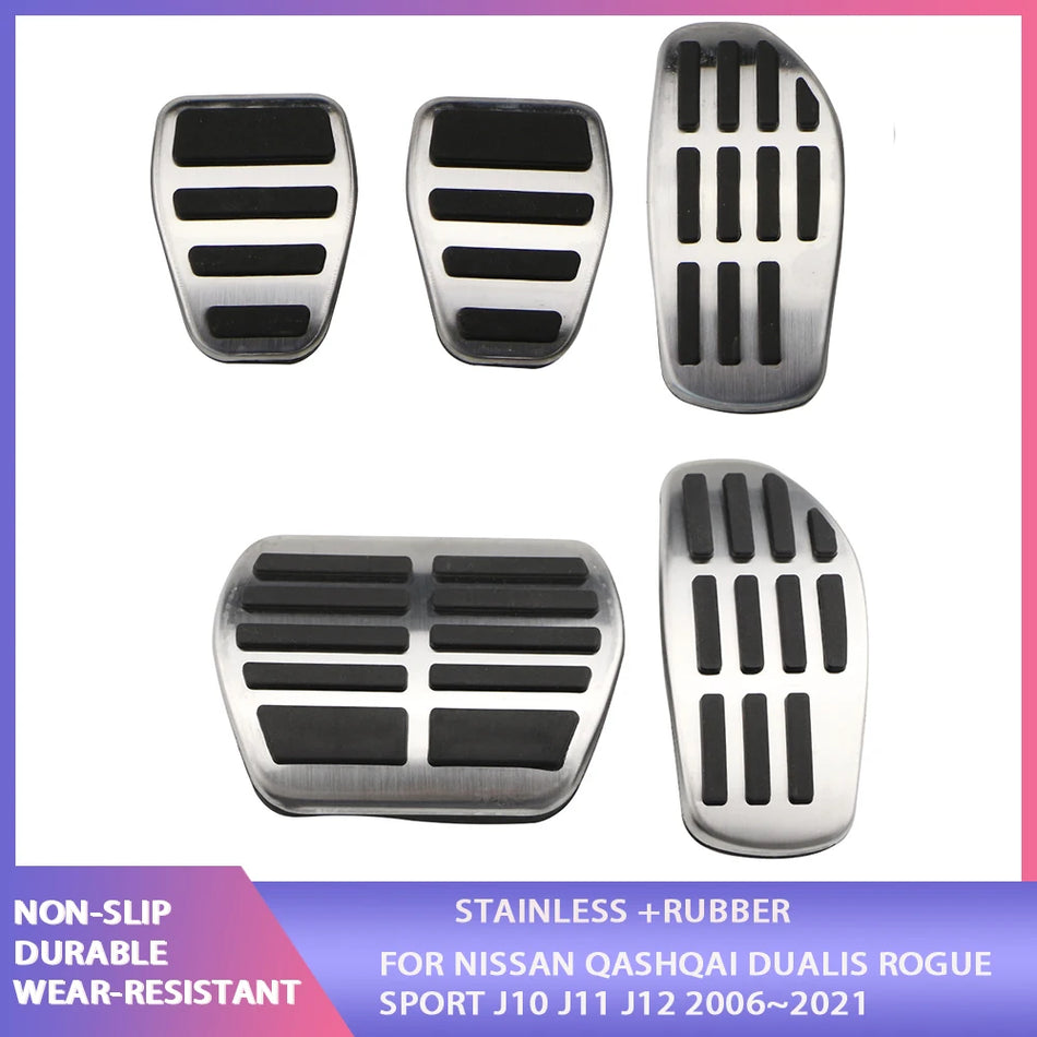 Nissan Qashqai J11 Gas Bromspedalöverdrag Rostfritt Stål