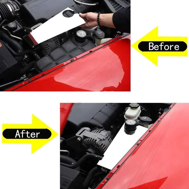 Obudowa zbiornika płynu chłodzącego silnika ze stali nierdzewnej w kolorze srebrnym do Corvette C6