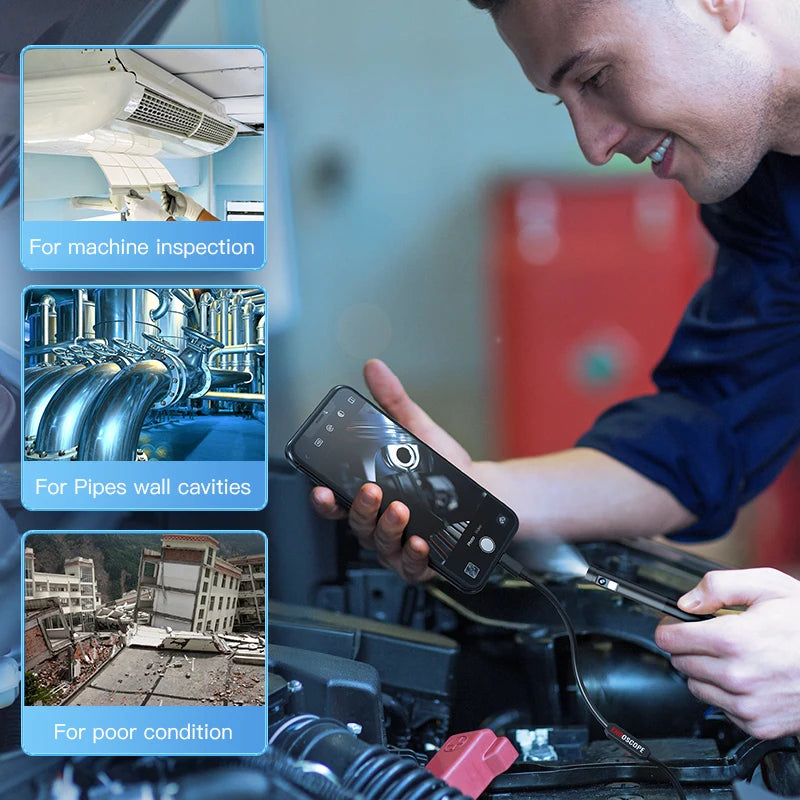 2MP Single Dual Lens Endoscope Camera W300 - 3-In-1 USB C