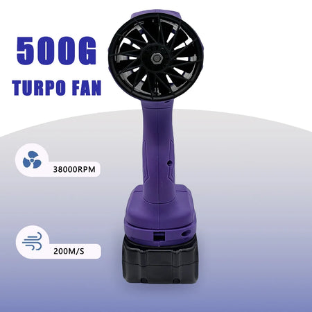 Turbofan High Power Jet Fan with Makita18V Battery &ndash; Car Washer &amp; Dust Blower
