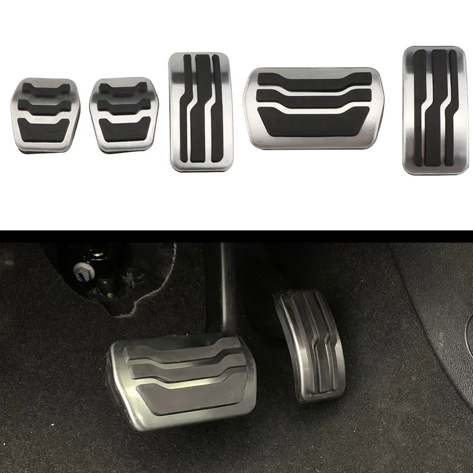 Pedele pentru Ford Focus, din oțel inoxidabil, cu mânere din cauciuc antiderapant și construcție durabilă