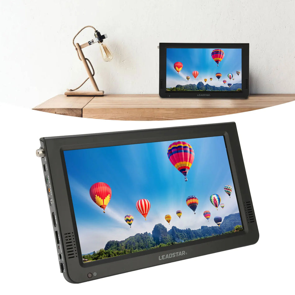 Portable 10 Inch ATSC Digital TV for Car &amp; Outdoor - Rechargeable