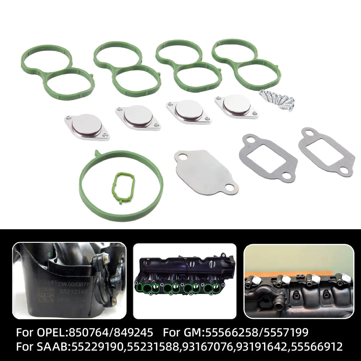 PIKBUK Swirl Flap For OPEL VAUXHALL CHEVROLET 2.0 CDTI SAAB 1.9 2.0 TTID Replacement Replair Kit With Gasket by InterCyprus Trading Ltd