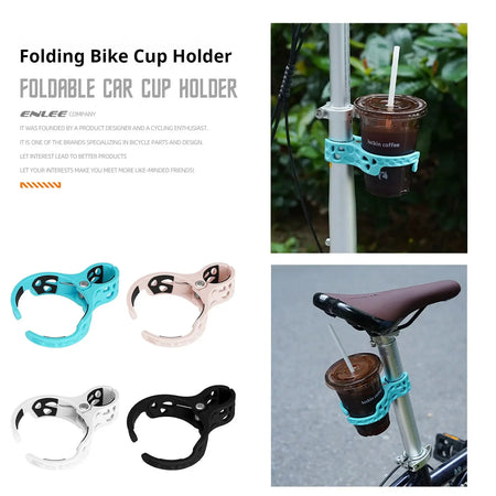Enli Bicycle Cup Holder, Water Bottle Holder, Adapter Seat Rod Frame Tube, Suitable for Folding Bike Coffee Cup Holder by InterCyprus Trading Ltd