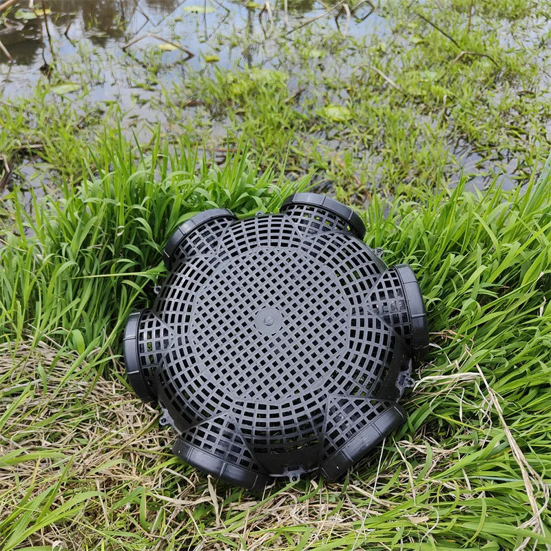 Durable Black Fish and Crayfish Catcher Net - Outdoor Fishing Trap