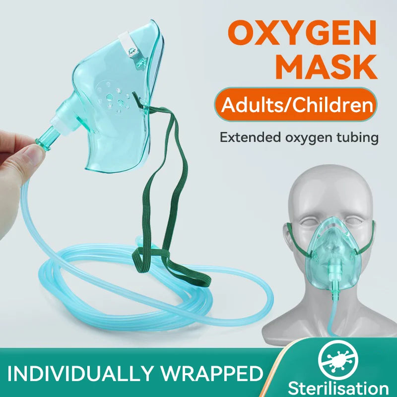 Full Face Oxygen Mask For All Ages - Universal Fit Plus Adults Size