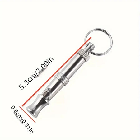 Adjustable Dog Whistle for Training and Bark Control silver / 1pc