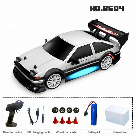 GTR Mustang AE86 1:24 Remote Control Drift Car for Kids 8604-Foam box