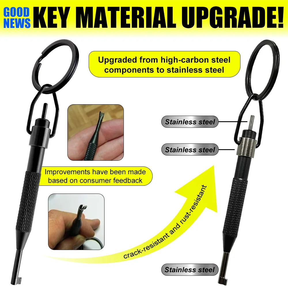 AK-01B Rotating Handcuff Key &ndash; High Carbon Steel Durability