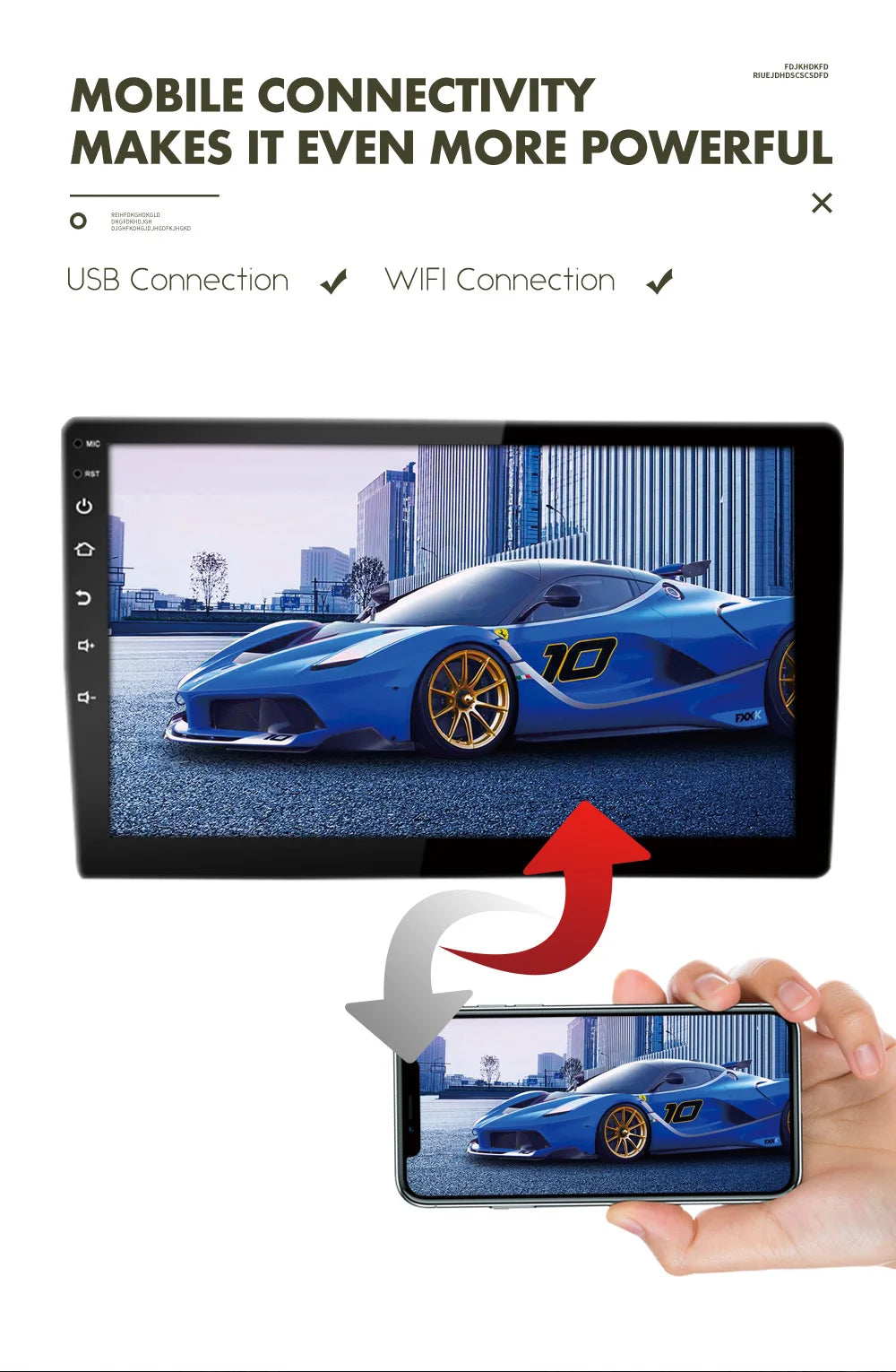 7 Inch Car Radio For Fiat 500 2007-2015 - Wireless CarPlay