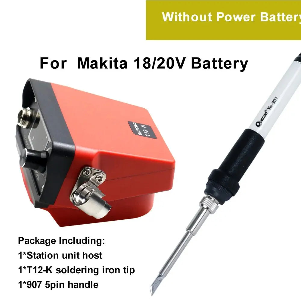 72W T12 Soldering Station &ndash; Battery Compatible With 20V Max for Makita battery