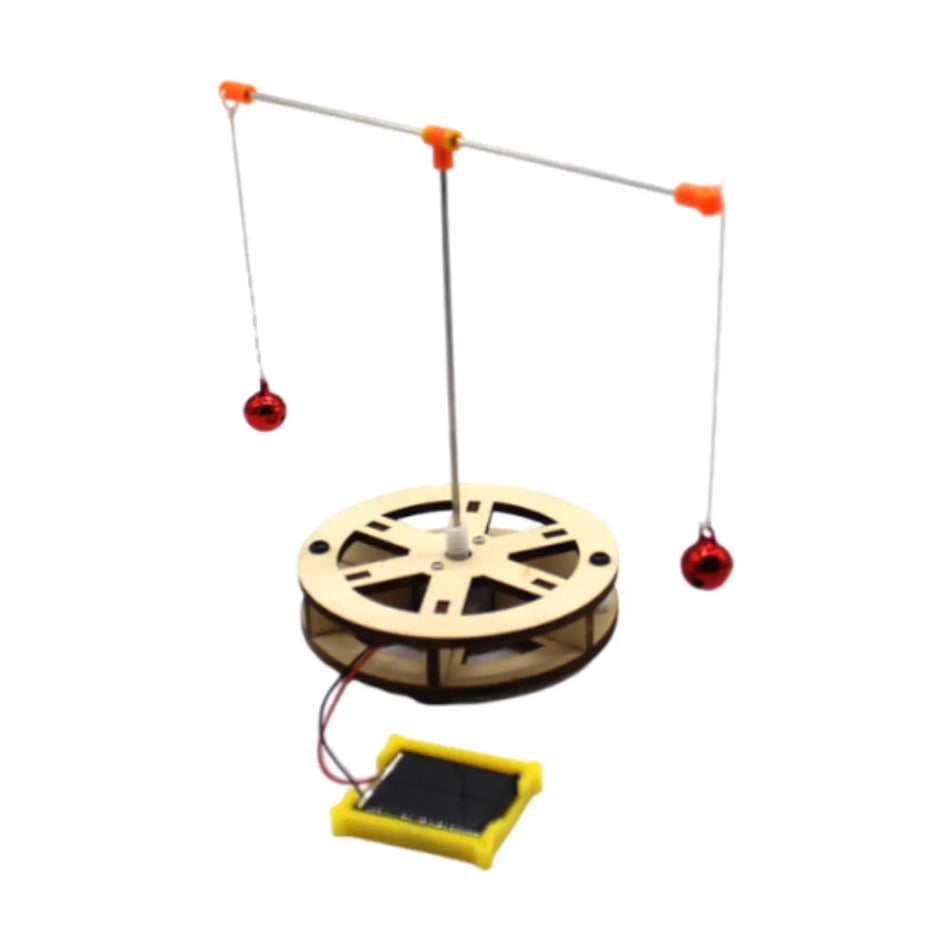 DIY Solar Rotating Bell 3D Wooden Puzzle Science Experiment