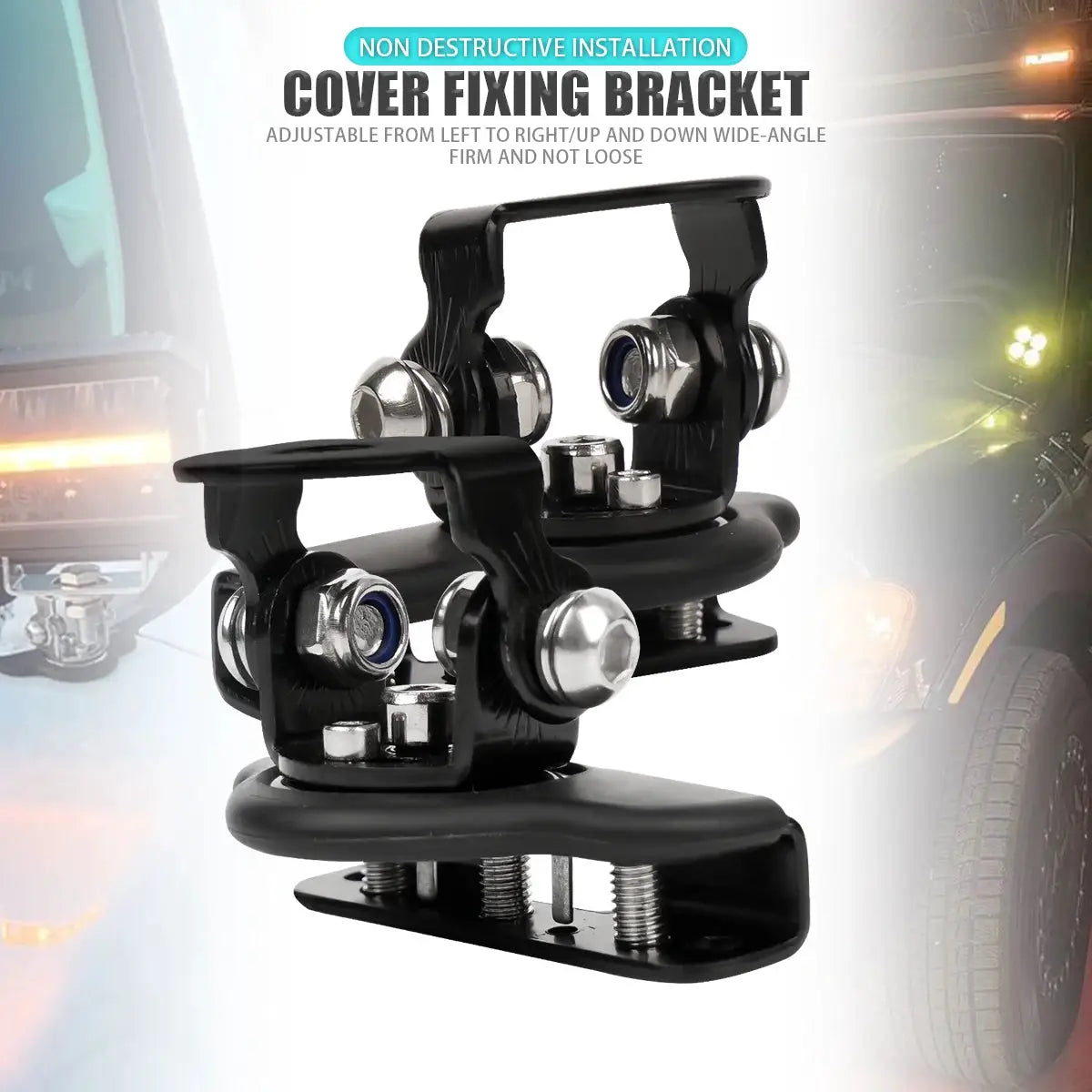 LED Work Light Mount Bracket Clamp Holder for Off Road SUV ATV 4WD Universal 4x4 Auto Accessories Spotlight Bracket by InterCyprus Trading Ltd