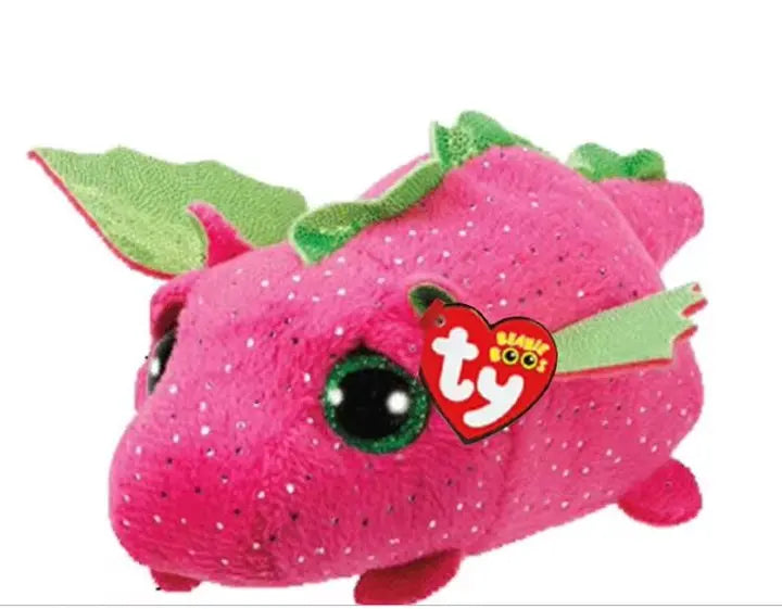 Ty Beanie Boos Plush Animal Collection - Dog, Koala, Leopard, Tiger, Dragon Pink Dragon / 15cm