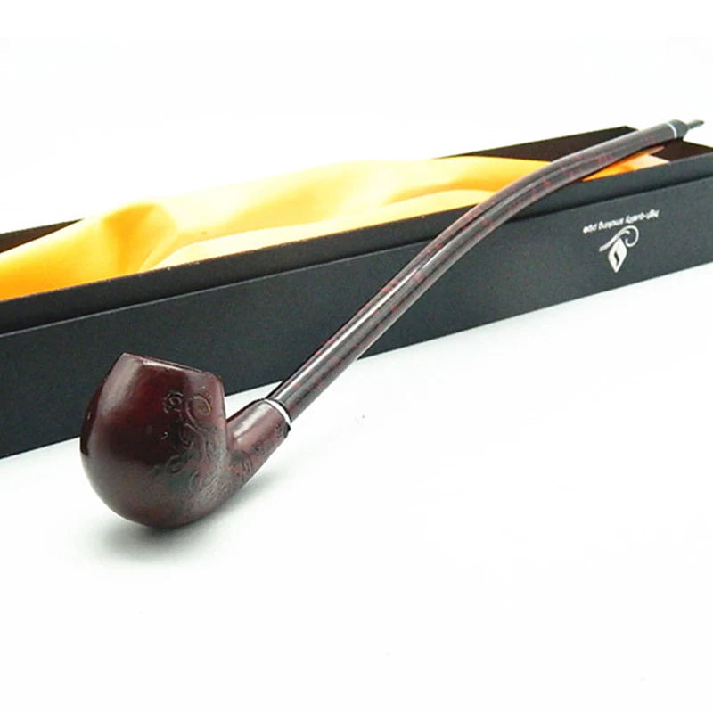 Pipa da tabacco Churchwarden con stelo in legno da 16 pollici confezione regalo