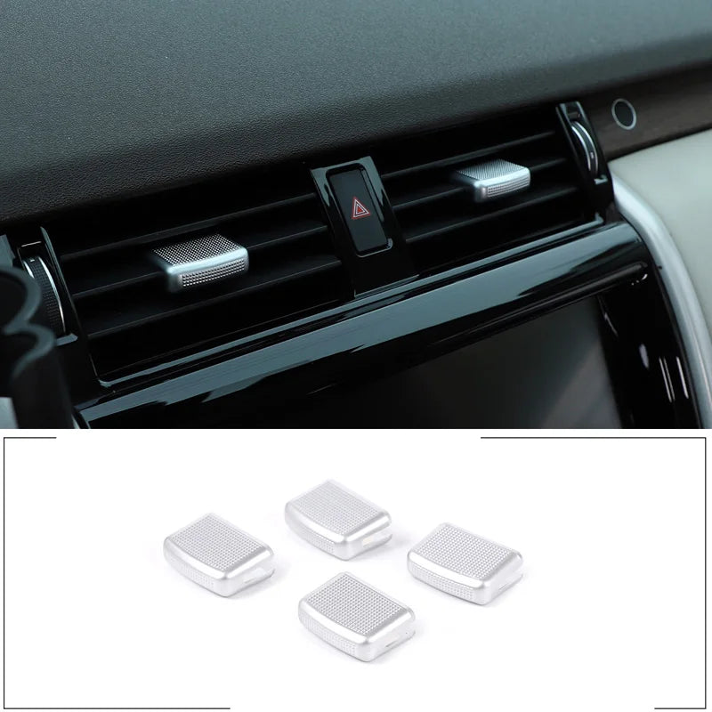 Cubierta de varilla de ajuste de CA ABS plateada para Discovery 5 LR5