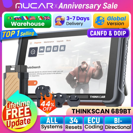 THINKCAR THINKSCAN 689BT CANFD DOIP &ndash; Bi-Directional ECU