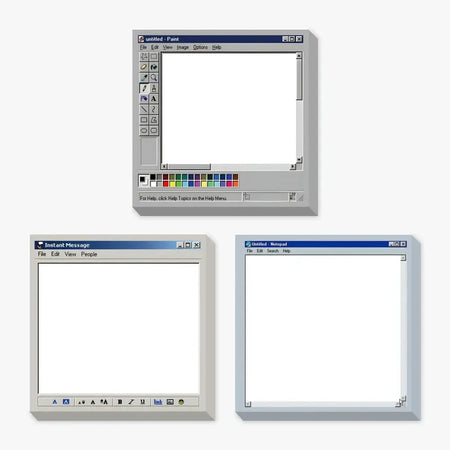 Sticky Notes3 Type 150Sheets Retro Computer Drawing Pad Square Design Perfect for Artists and Office Use Ideal for Creating by InterCyprus Trading Ltd