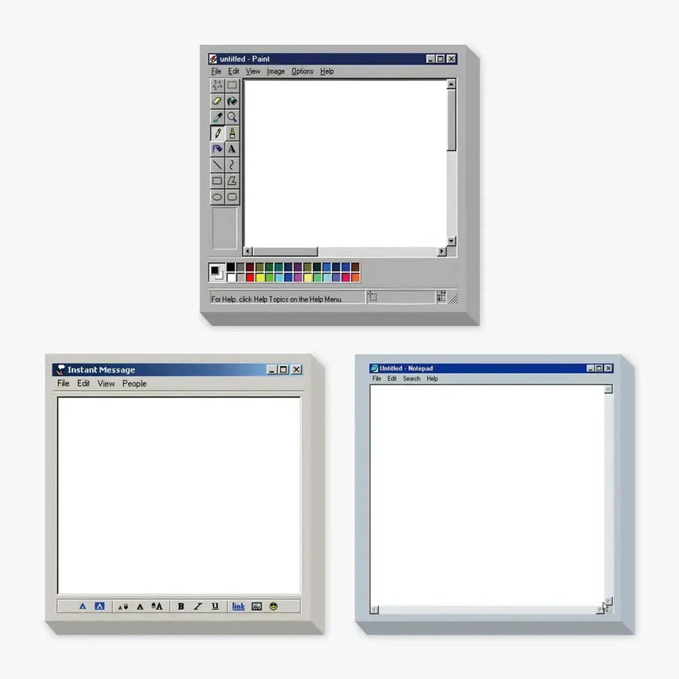 Sticky Notes3 Type 150Sheets Retro Computer Drawing Pad Square Design Perfect for Artists and Office Use Ideal for Creating by InterCyprus Trading Ltd