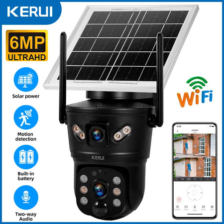 KERUI 6MP Solar Security Camera Solar WIFI Cam / CHINA
