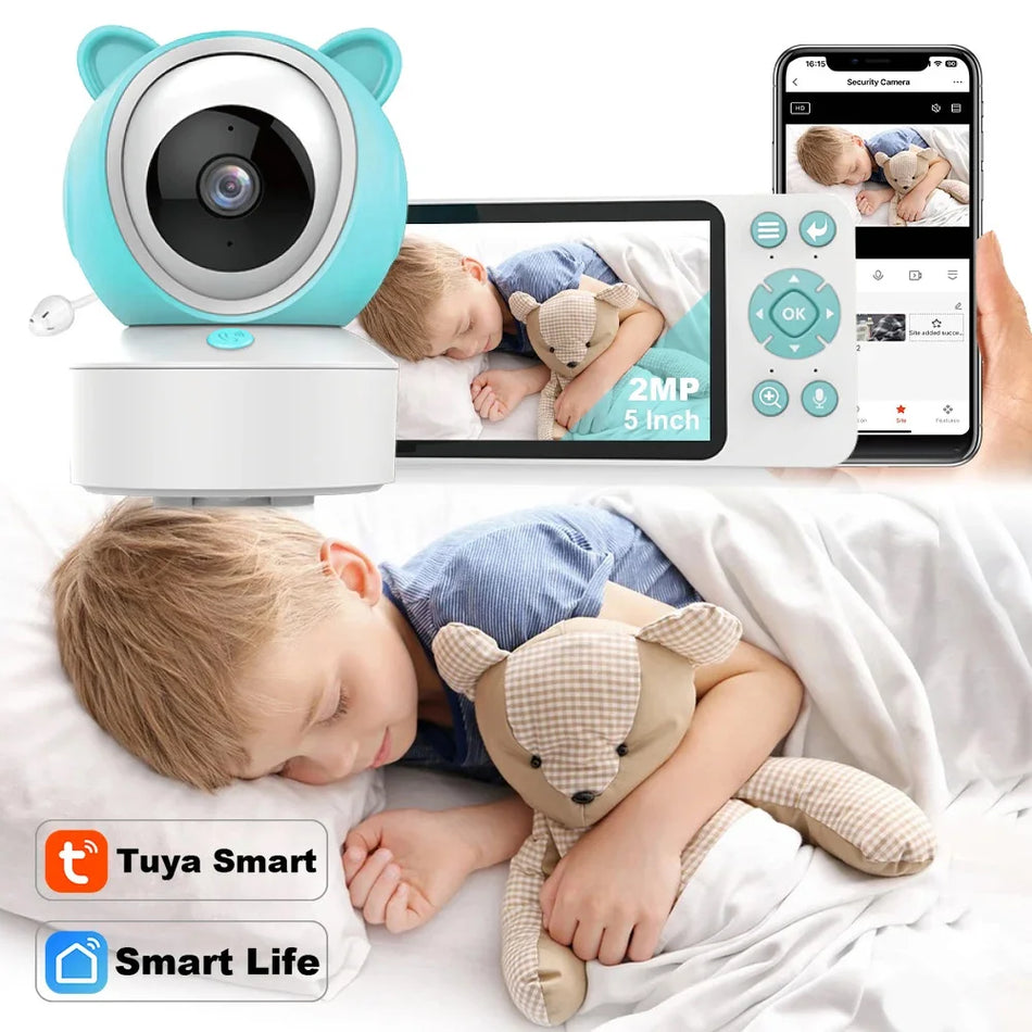 Tuya Smart WiFi Baby Monitor with 1080P Camera &amp; App Control UK Plug Baby Monitor