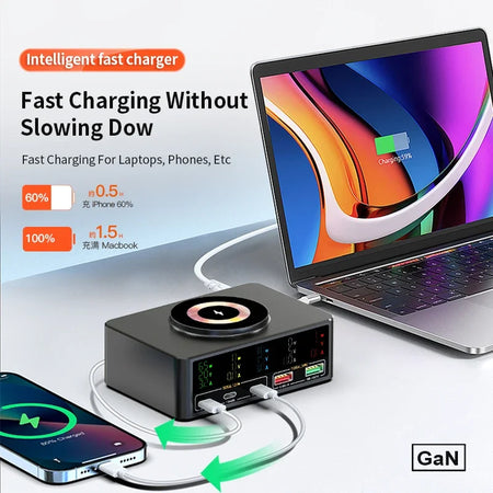 Opansten 140W GaN Charger &ndash; Magnetic Wireless Charging