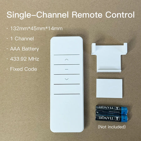 Smart Curtain Remote - RF 433.92 MHz Single-Channel