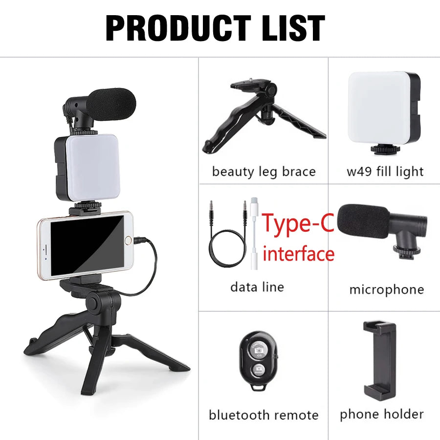 Smartphone Vlogging Kit Type-C interface
