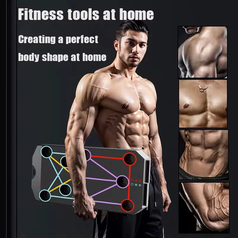 Folding Push Up Board &ndash; Portable Fitness Training Table