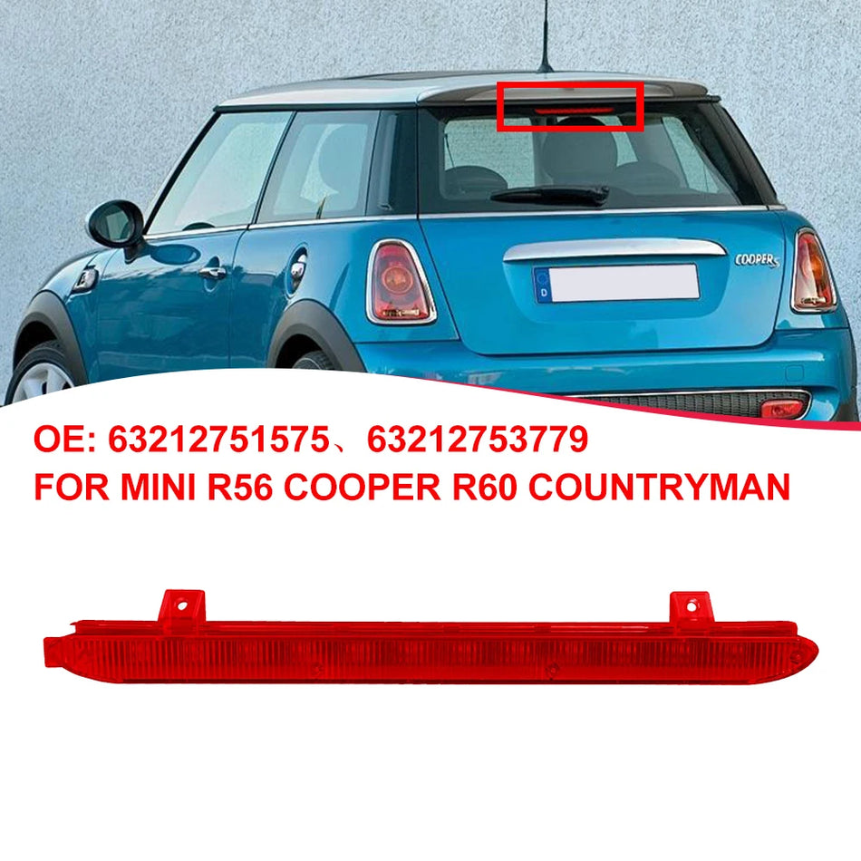High Mount Stop Light For BMW MINI R56 R60 Bright Red LED Brake Light Replacement