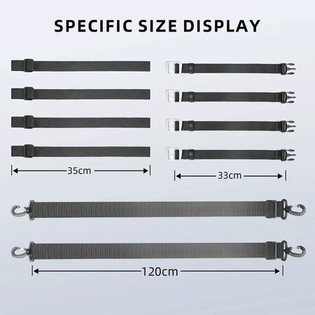 Rhinowalk Motorcycle Bag Straps For MT21610/MT21620/MT21630 Special Adaptation Straps Hardware Hook Buckle Shoulder Strap by InterCyprus Trading Ltd