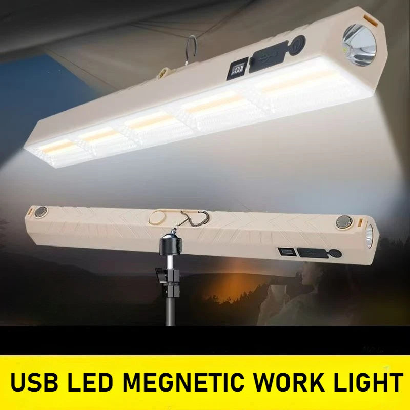 Super Bright LED Magnetic Work Light &ndash; USB Rechargeable and Portable