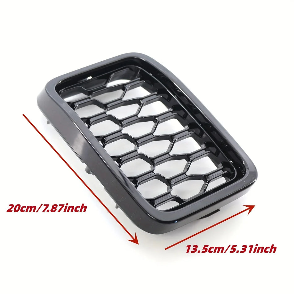 Front Grille Cover Honeycomb ABS For Jeep Grand Cherokee 2017-2021