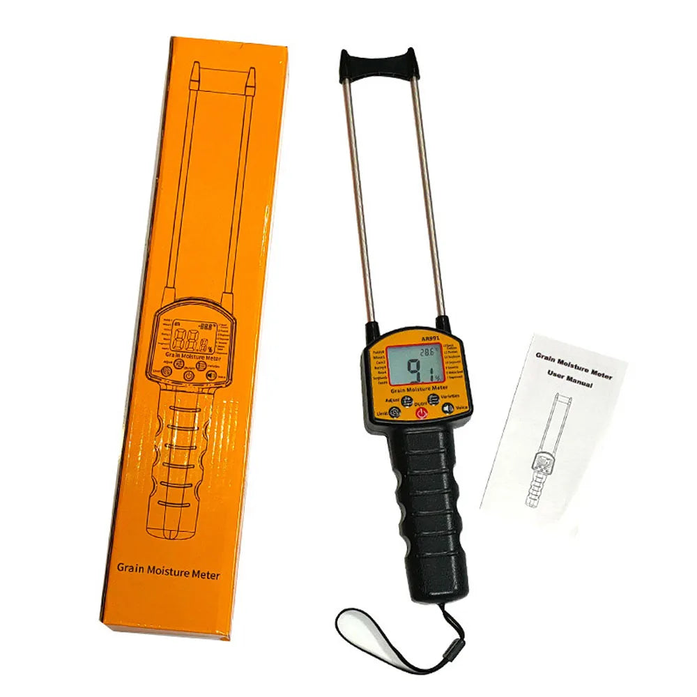 Professional Digital Grain Moisture Meter &ndash; Backlit Display Grain Moisture Meter