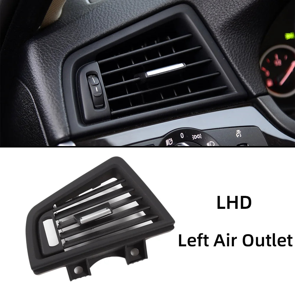 For BMW 5 Series F10 F11 520i 2010-17 LHD Car Front Rear Left Right Air Conditioning Chromed AC Vent Grille Outlet Cover Panel by InterCyprus Trading Ltd