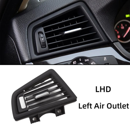 For BMW 5 Series F10 F11 520i 2010-17 LHD Car Front Rear Left Right Air Conditioning Chromed AC Vent Grille Outlet Cover Panel by InterCyprus Trading Ltd