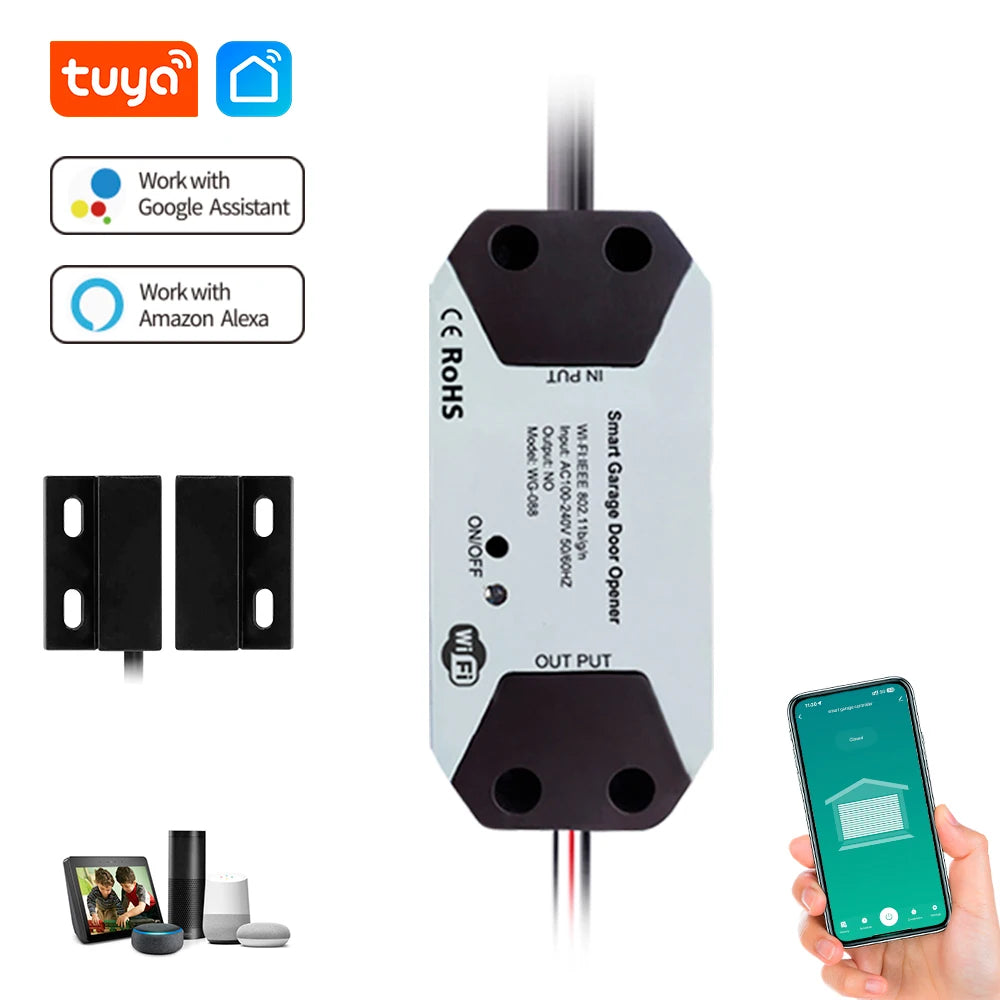 Smart WiFi Garage Door Controller EU plug