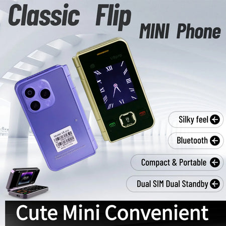 Two Screen Folding Pocket Phone &ndash; Large Push Button Dialing