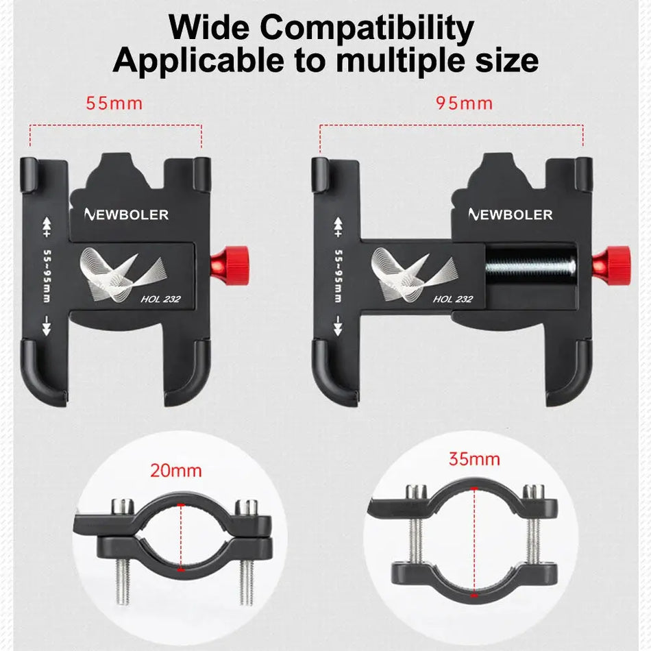 Aluminum Bicycle Phone Mount With 360 Rotatable Holder For Mountain And Road by InterCyprus Trading Ltd