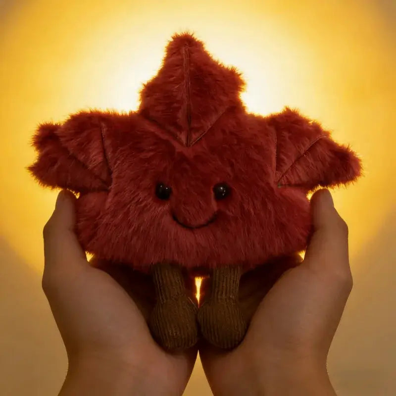 New Canadian Maple Leaf Cute Maple Leaf Plush Stuffed Toy Keychain Bag Hanging Ornament by InterCyprus Trading Ltd